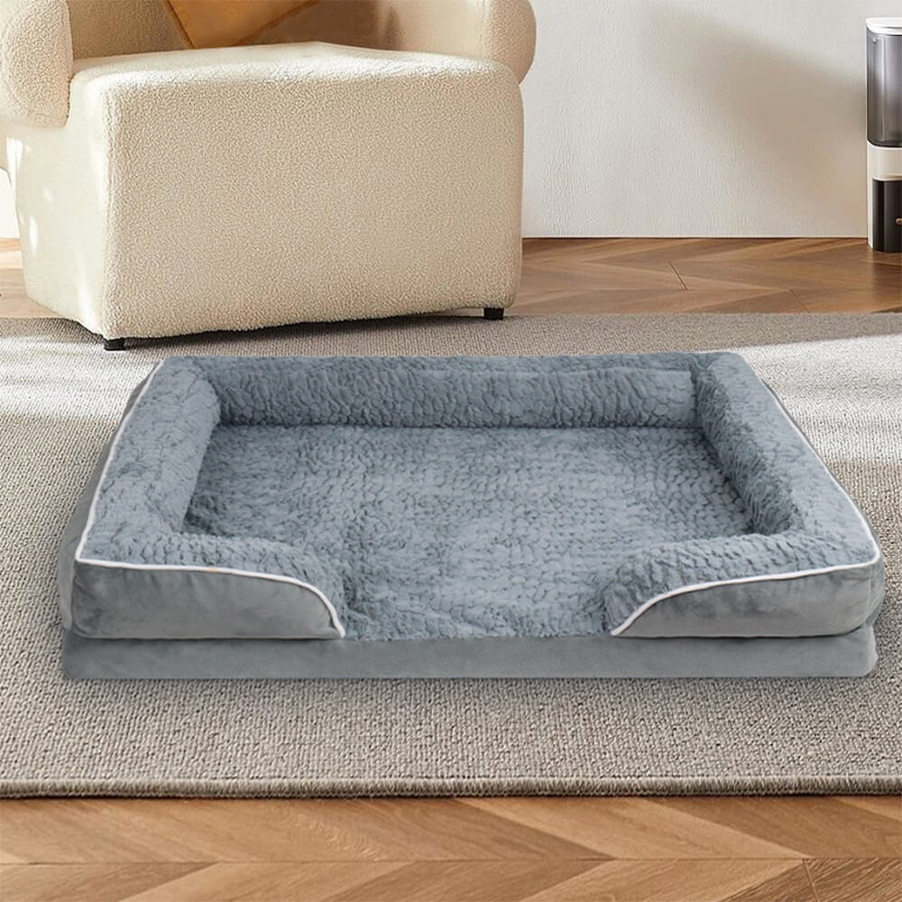 Cama de perros ortopédica de soporte envolvente impermeable desmontable