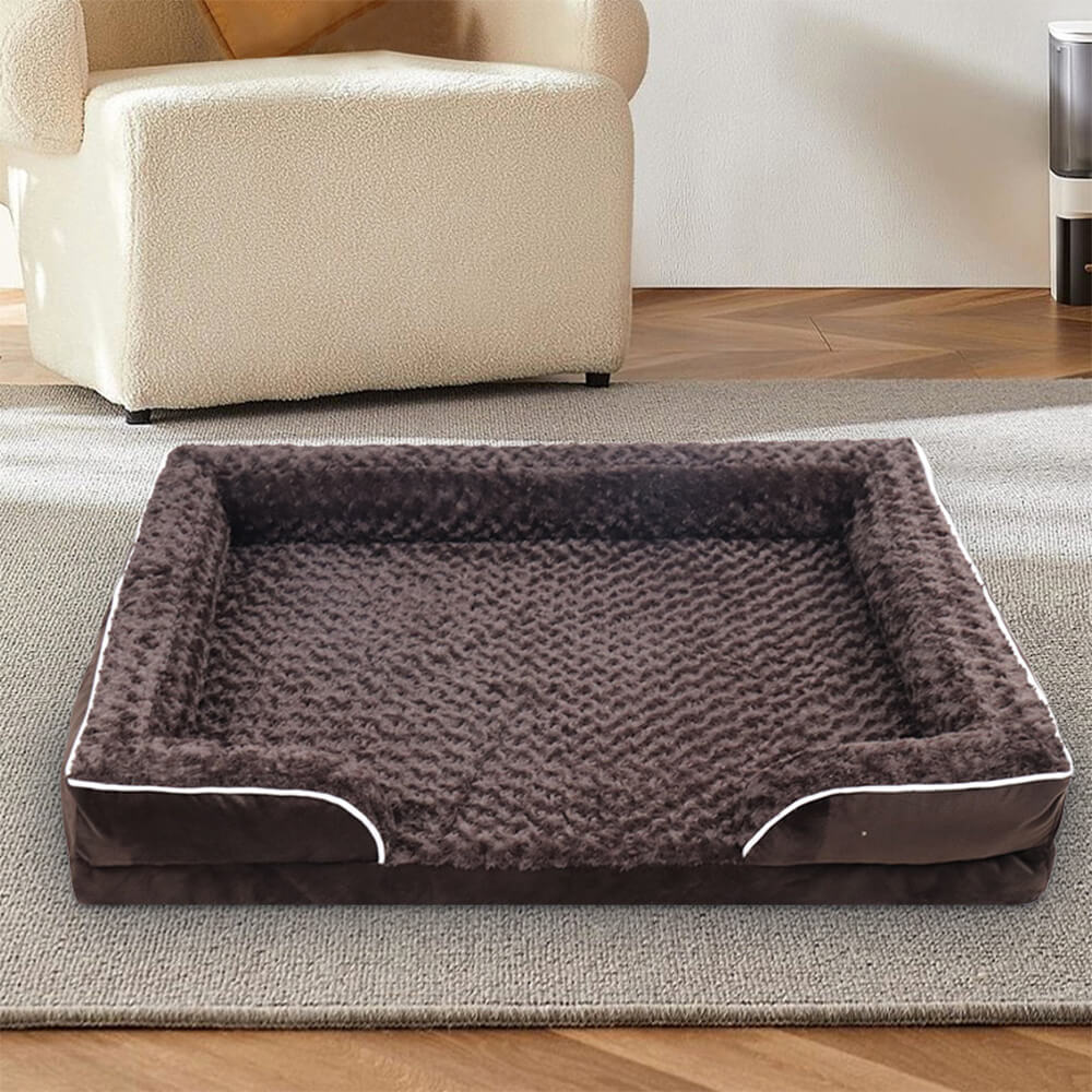 Cama de perros ortopédica de soporte envolvente impermeable desmontable