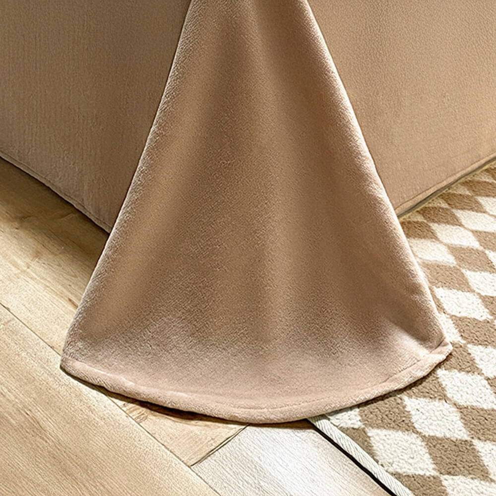 Classicada geométrica suave suave contra la leche tibia Tapa de la cama de terciopelo