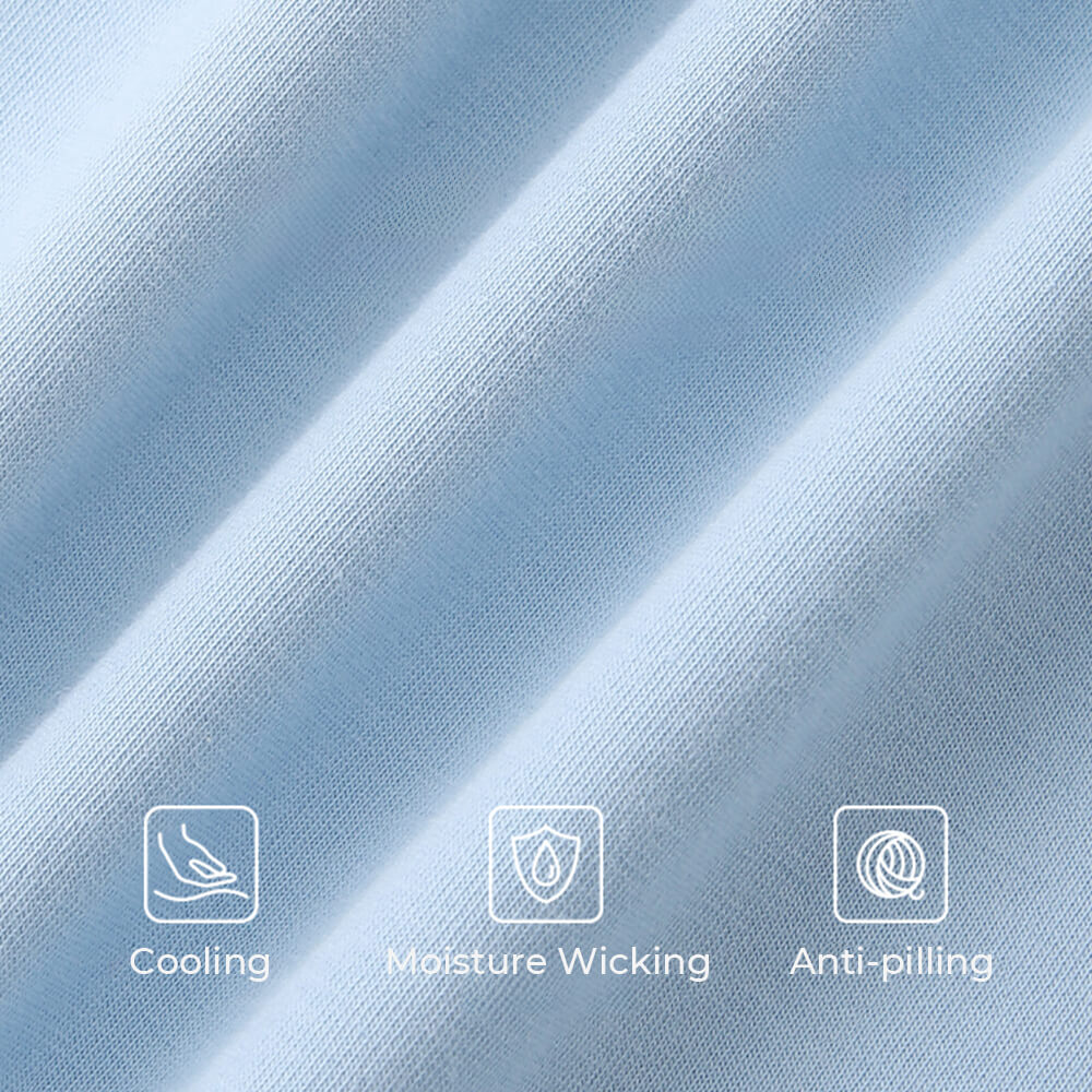 Coppia a manica corta a colori a colore puro ecologico resistente agli animali domestici.