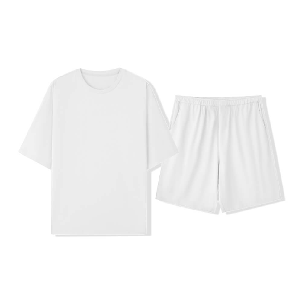 Coppia a manica corta a colori a colore puro ecologico resistente agli animali domestici.