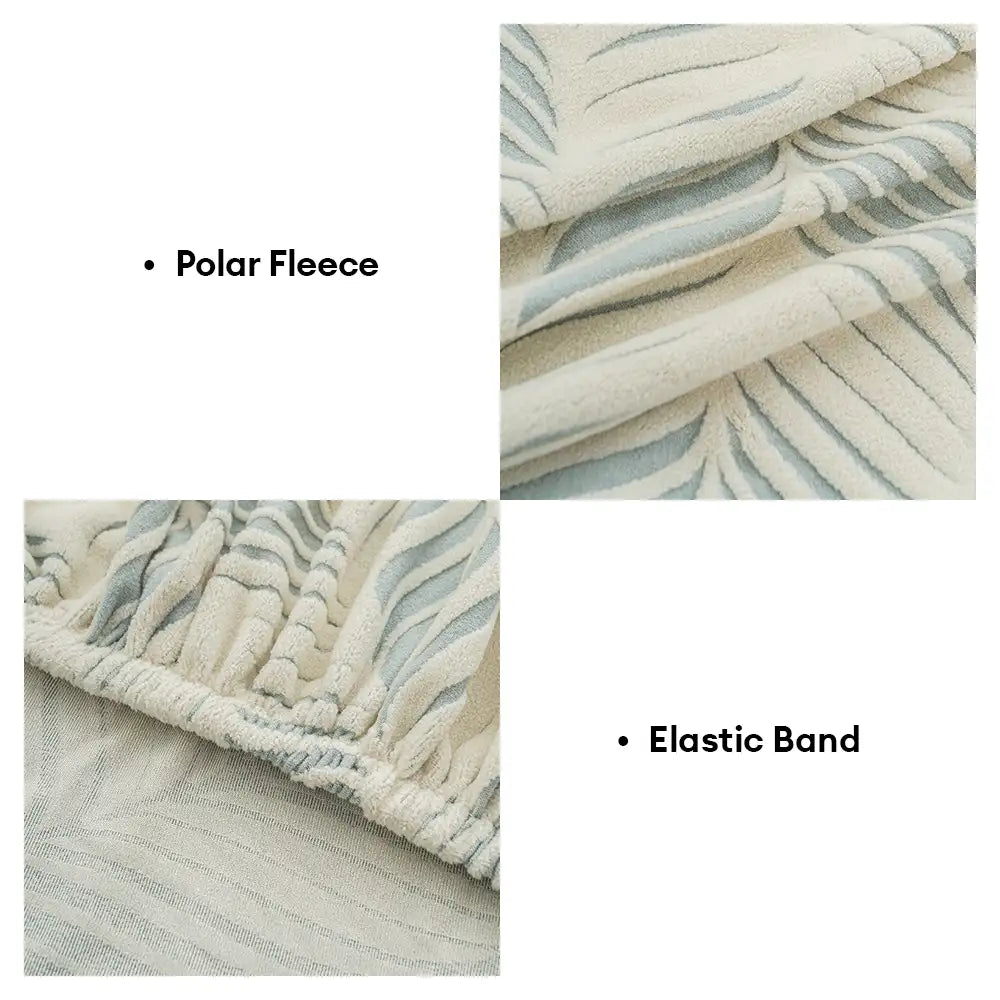 Thick Polar Fleece Jacquard Anti-Scratch Stretch Couch Cover