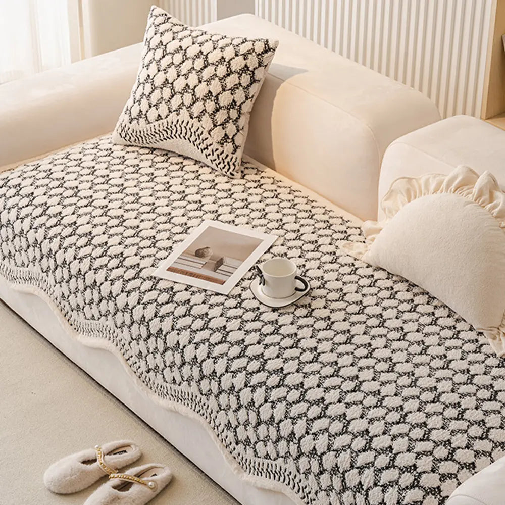 Vintage Classic Chenille Scratch Resistant Sofa Protective Couch Cover