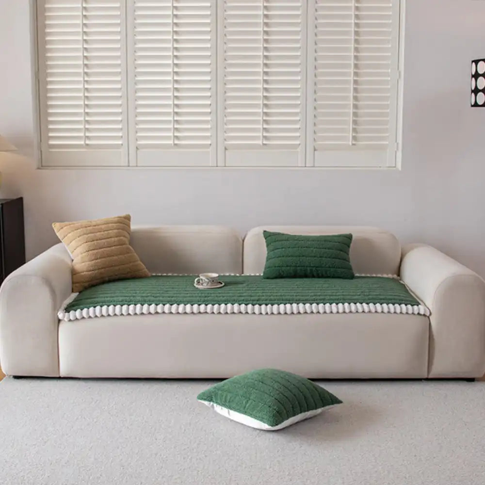 Cubierta de sofá sin deslizamiento de sofá y cálido y suave