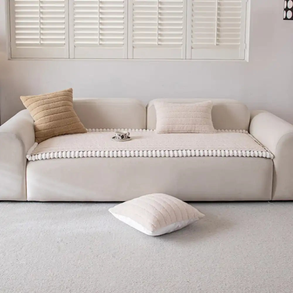 Cubierta de sofá sin deslizamiento de sofá y cálido y suave