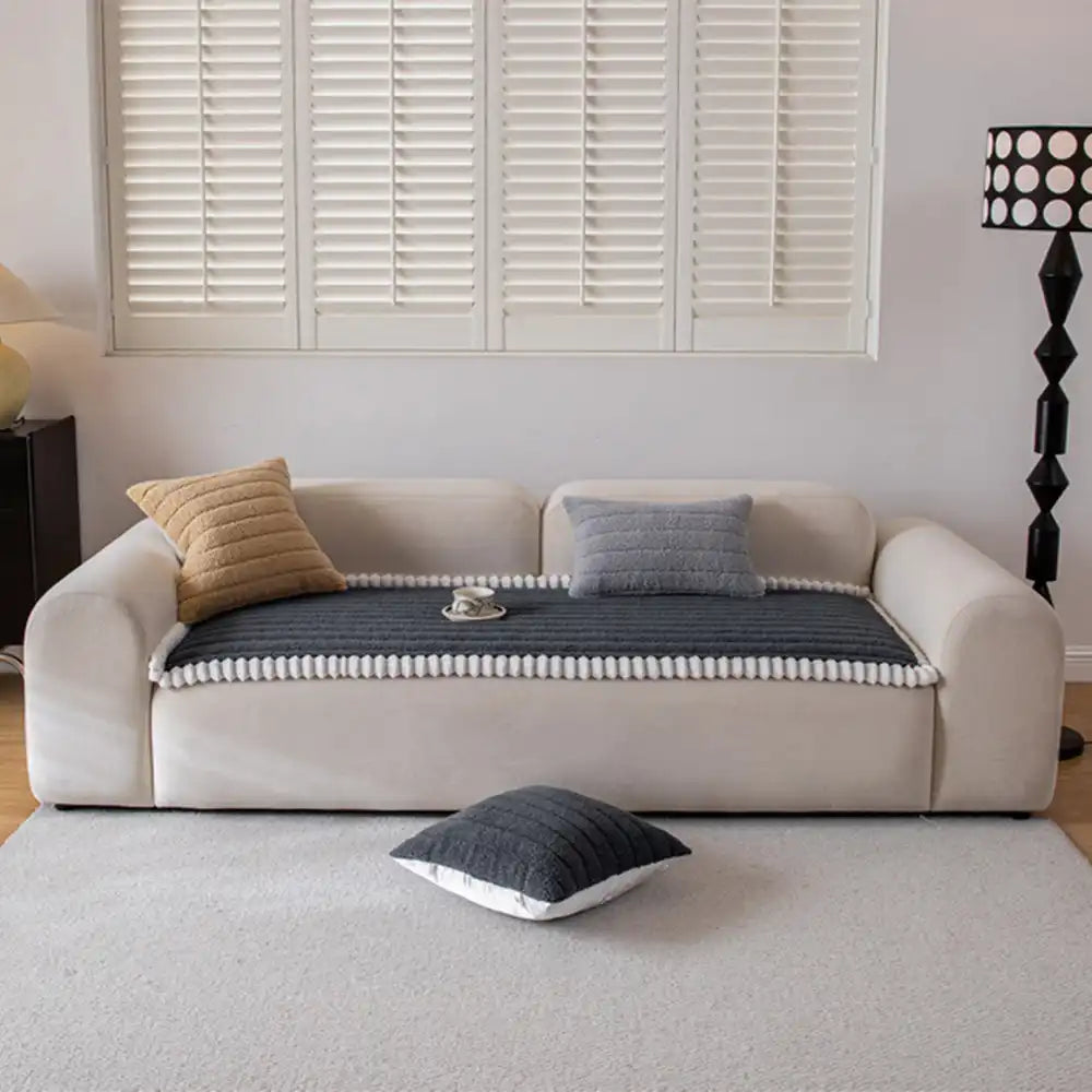 Cubierta de sofá sin deslizamiento de sofá y cálido y suave