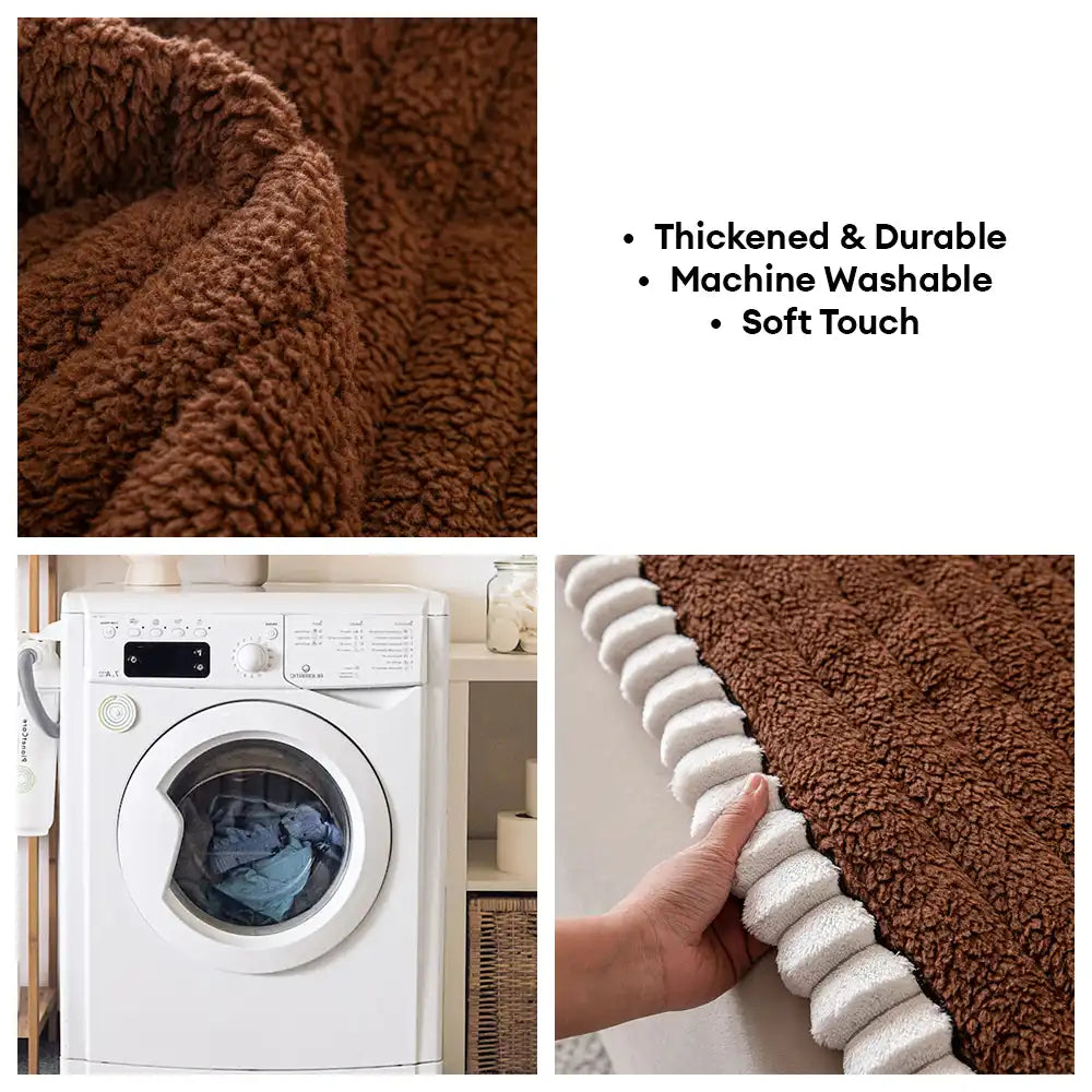 Cubierta de sofá sin deslizamiento de sofá y cálido y suave