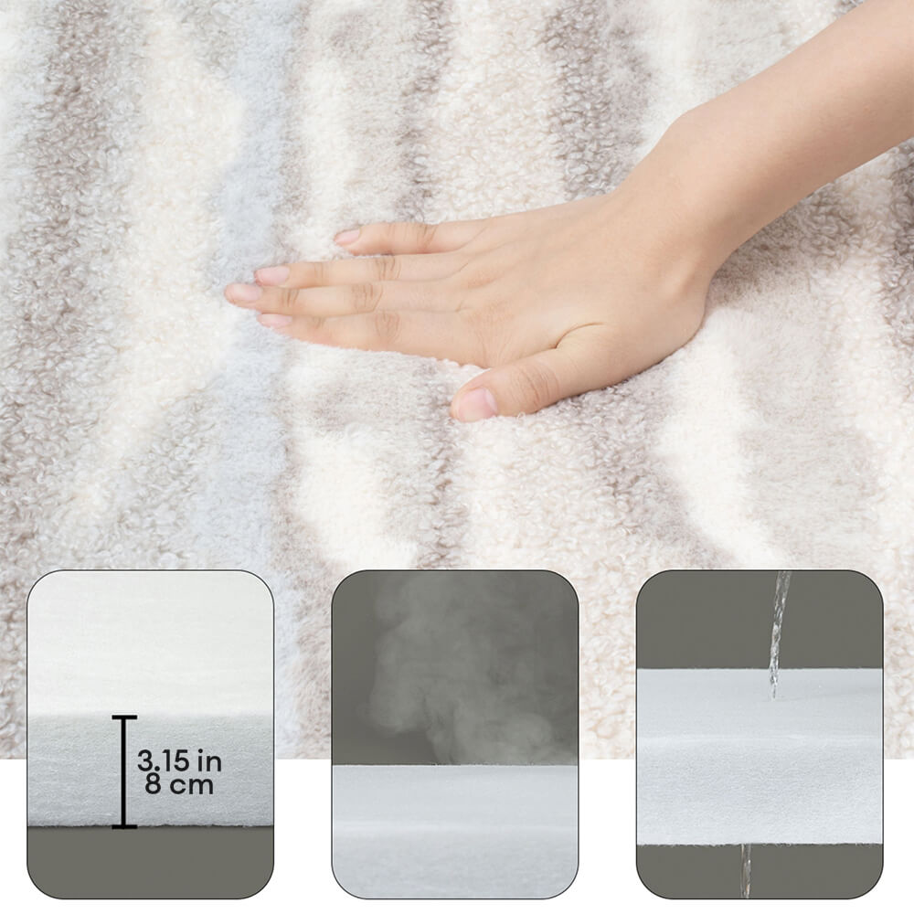 Patrón de cebra grande Bedera de almohada ortopédica y gato de perros y gatos