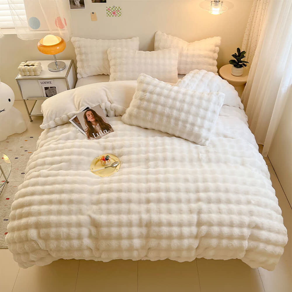 Foglio di pelliccia di coniglio finto addensato comfort