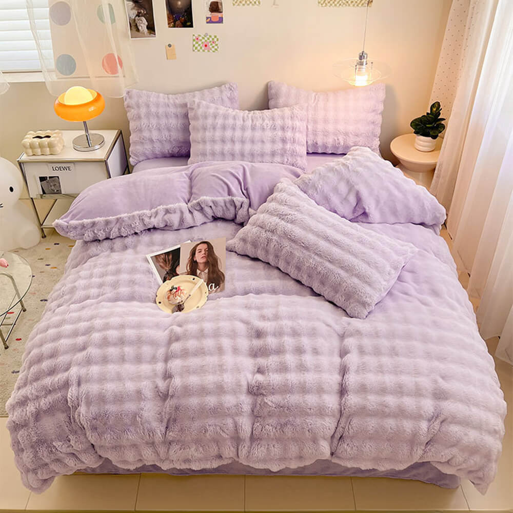 Foglio di pelliccia di coniglio finto addensato comfort