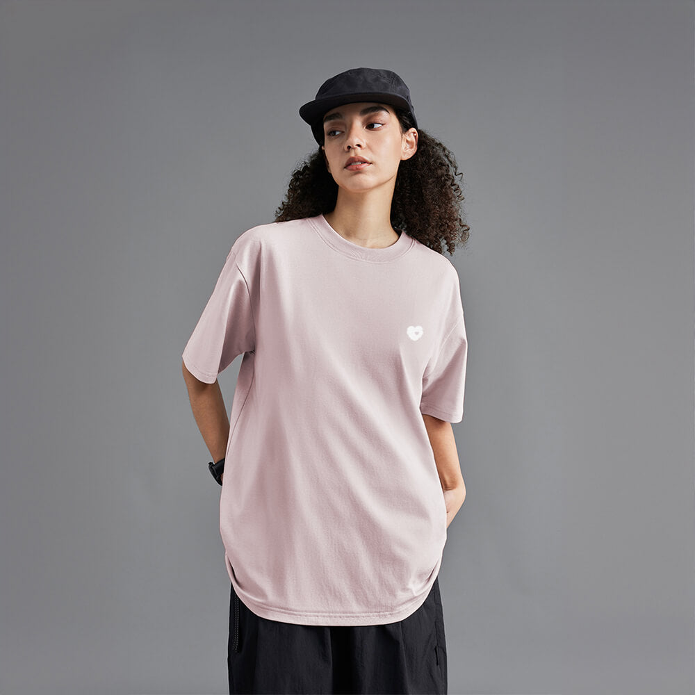 T-shirt unisexe léger et résistant aux poils d'animaux, couleur unie