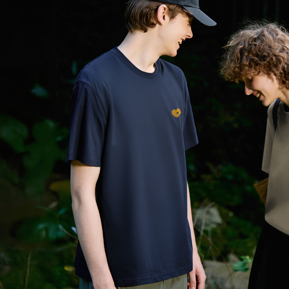 T-shirt unisexe léger et résistant aux poils d'animaux, couleur unie