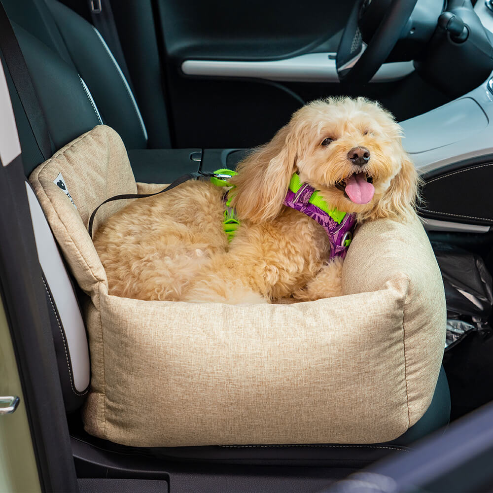 Travel Bolster Full Durable Washable Dog Car Back Seat Bed - FUNNYFUZZY