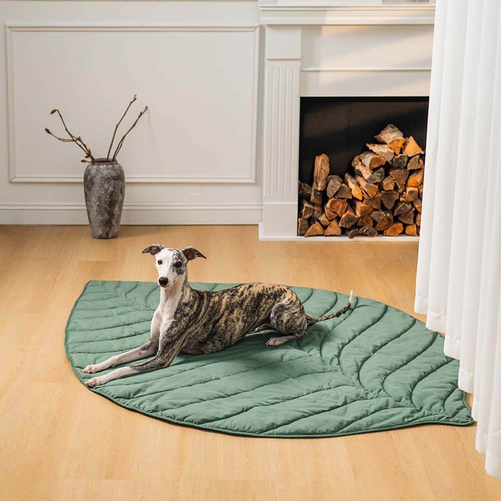 Super Large Leaf Shape Human Mat Dog Blanket - FUNNYFUZZY