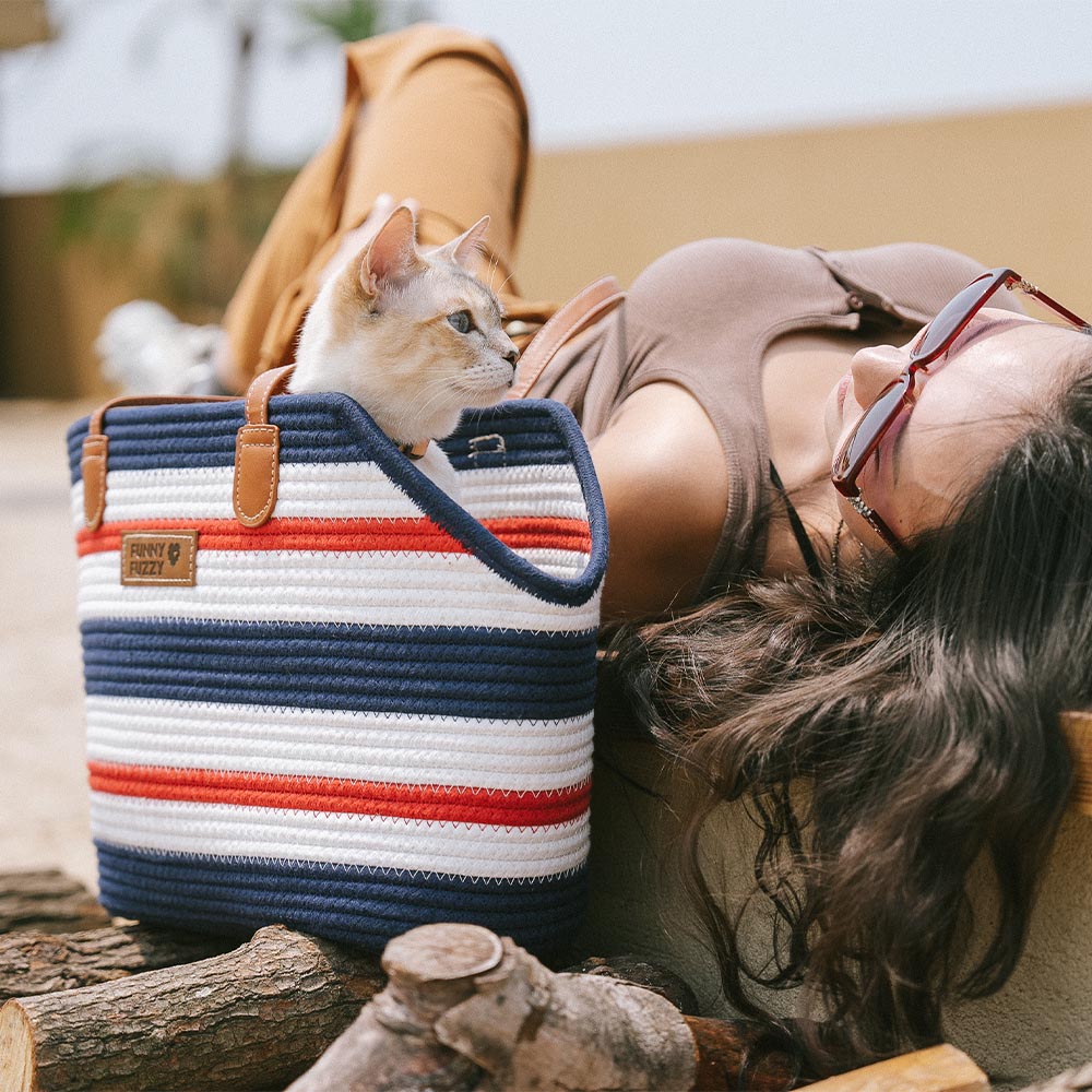 Masso per animali domestici con le vacanze estive con le vacanze estate fatte in cotone leggero