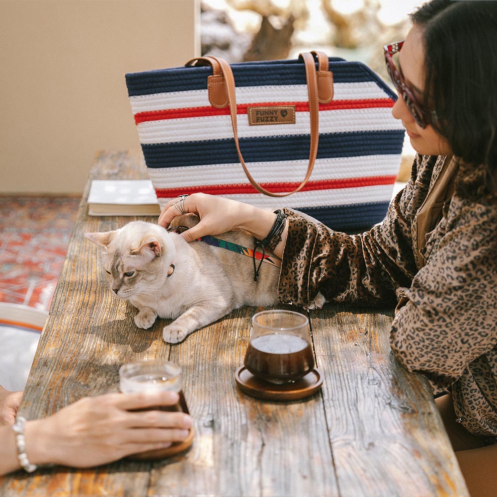 Masso per animali domestici con le vacanze estive con le vacanze estate fatte in cotone leggero