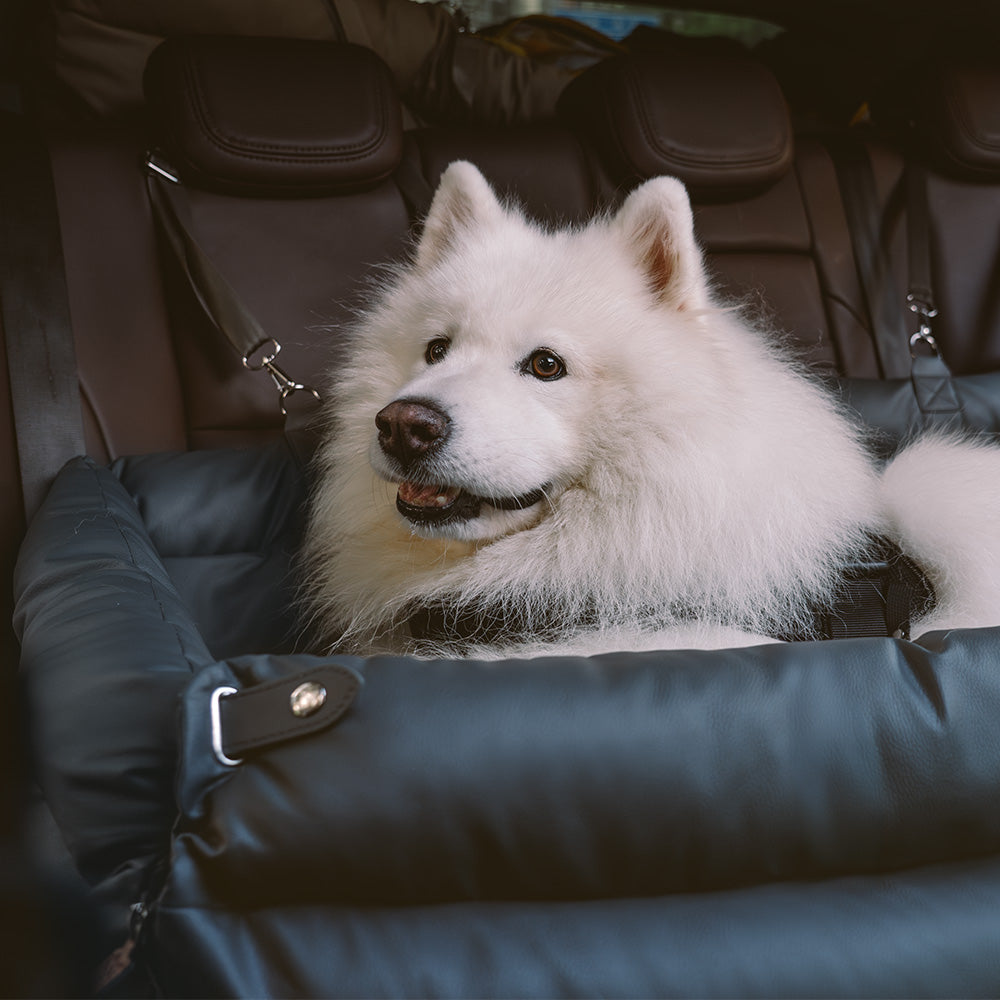 Grande seggiolone per auto per auto con cani in pelle finta deluxe - Urban Voyager