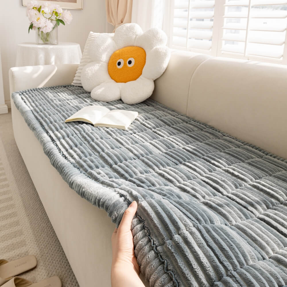 Pago di divano non slip di flanella morbida pigra