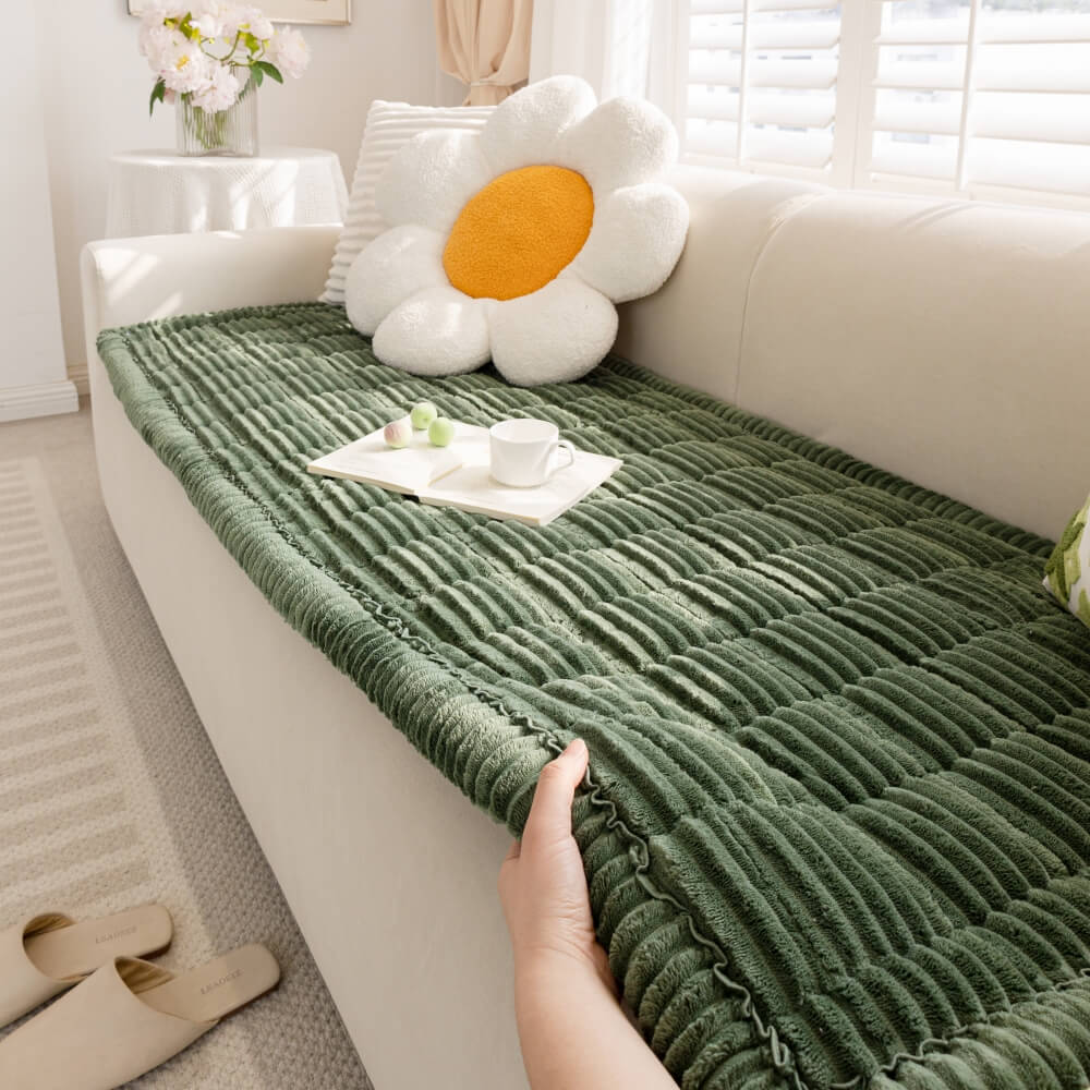 Pago di divano non slip di flanella morbida pigra