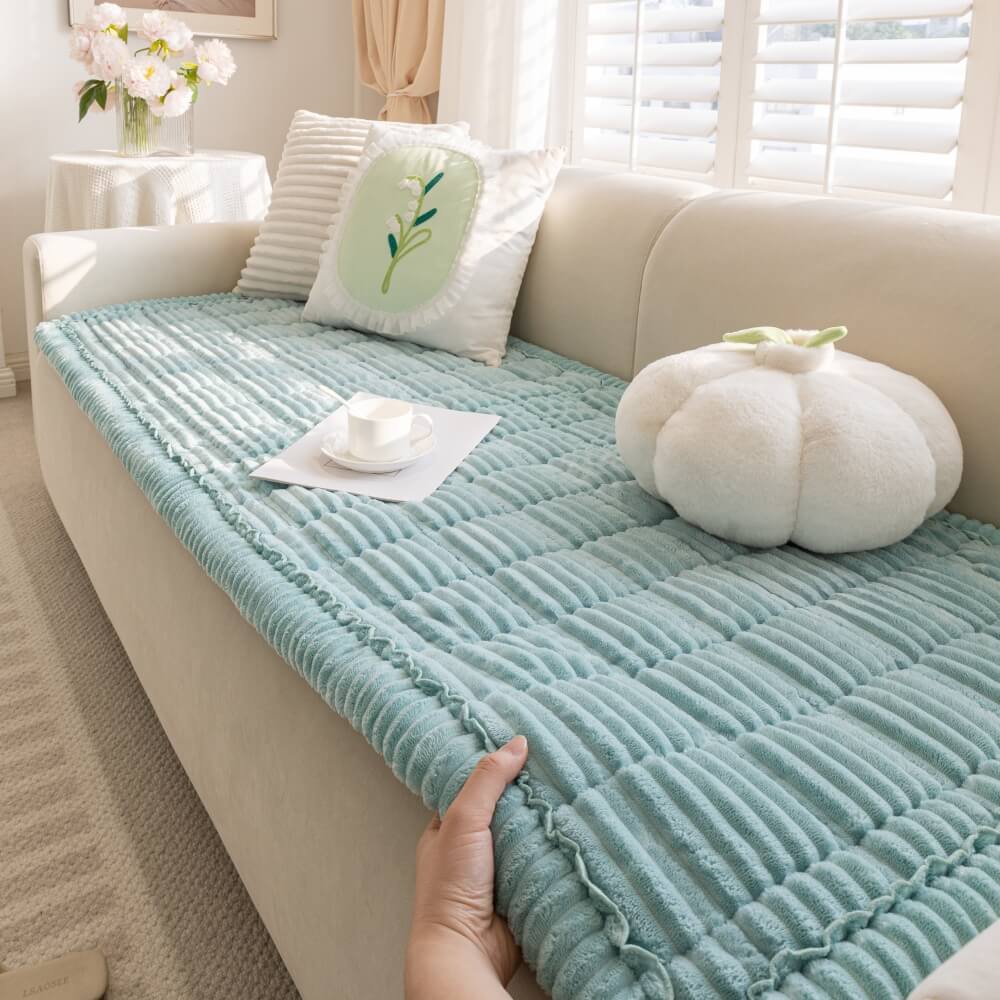 Pago di divano non slip di flanella morbida pigra