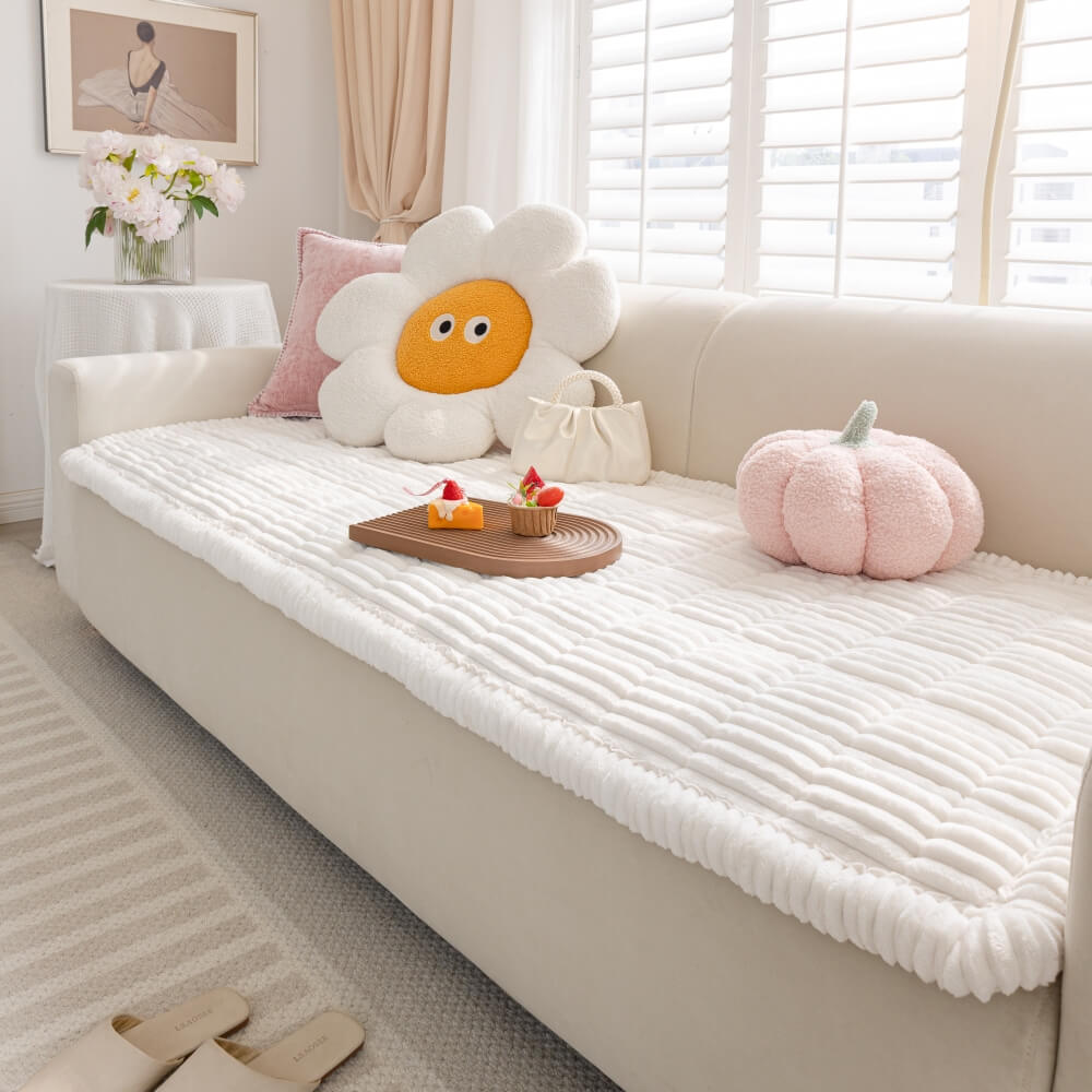 Pago di divano non slip di flanella morbida pigra