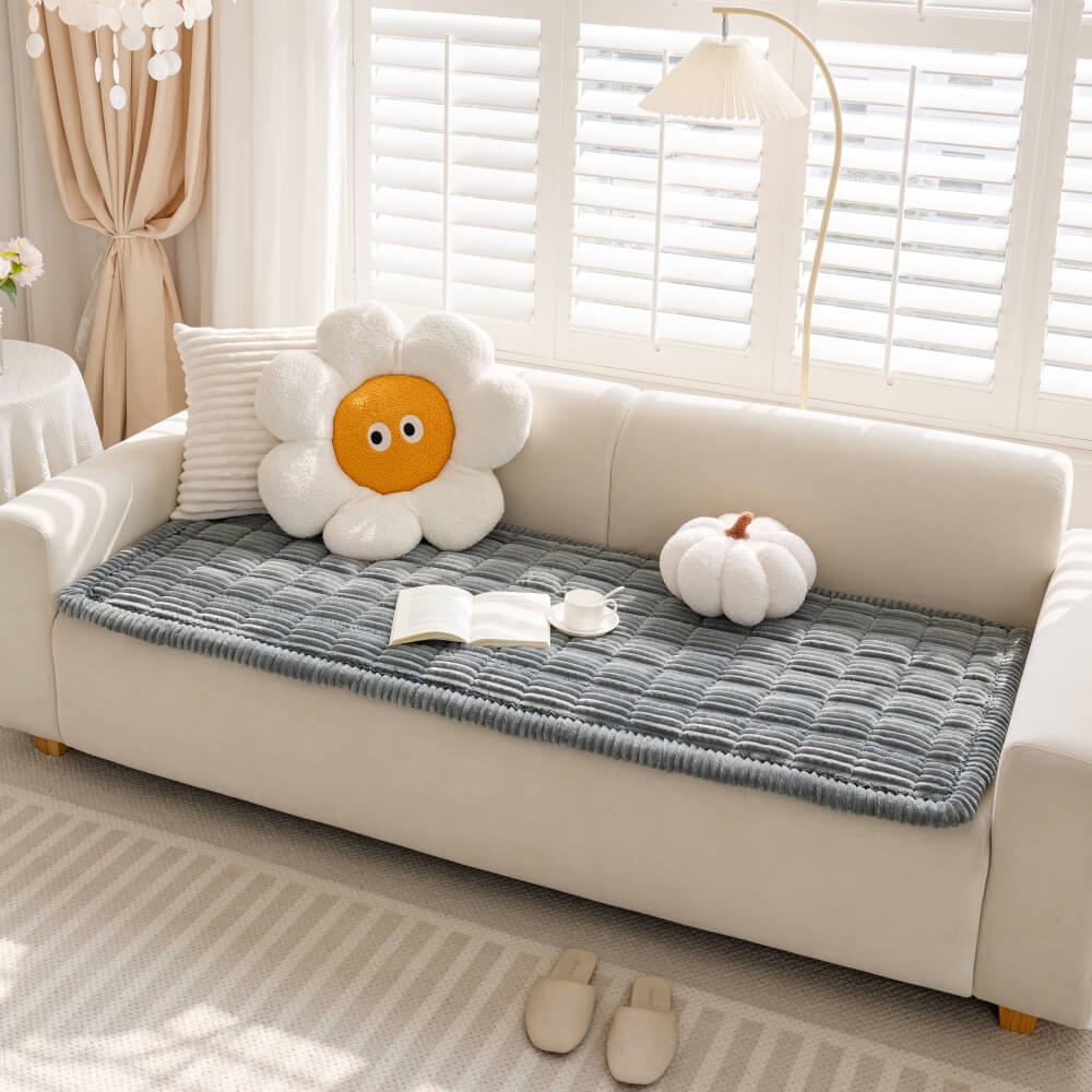 Pago di divano non slip di flanella morbida pigra