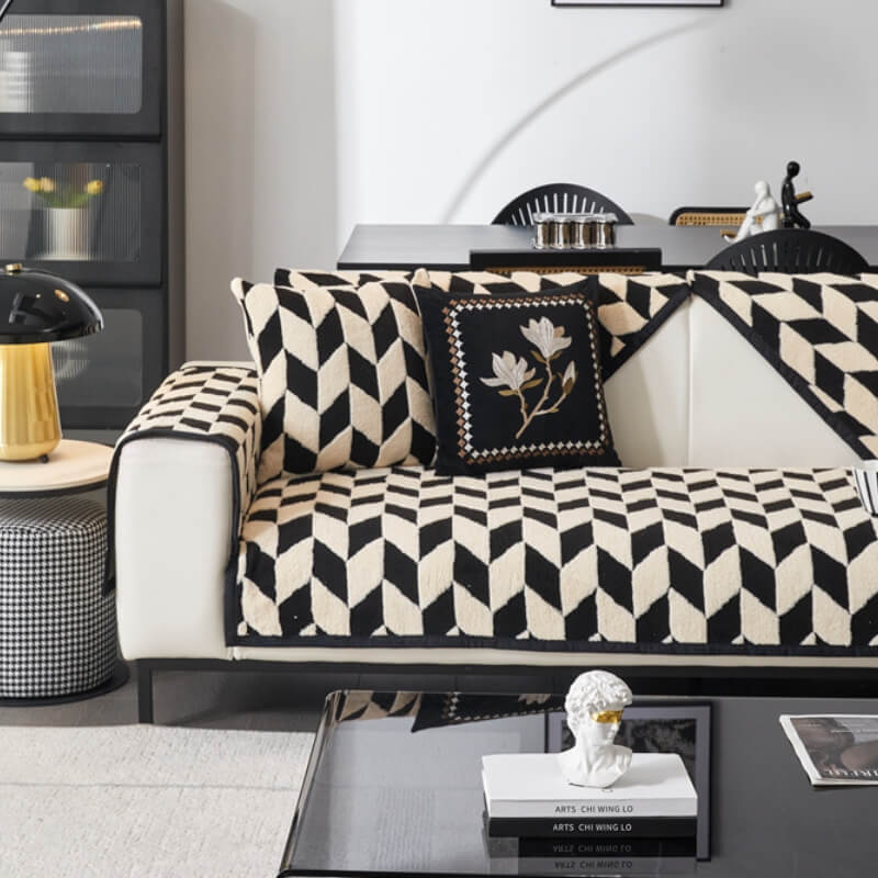 Cover del divano di divano peluche di peluche moderno