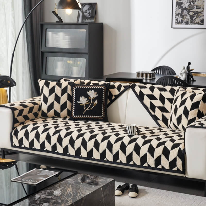 Cover del divano di divano peluche di peluche moderno