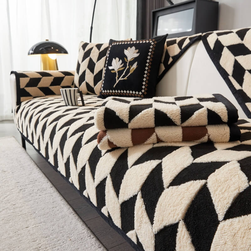 Cover del divano di divano peluche di peluche moderno