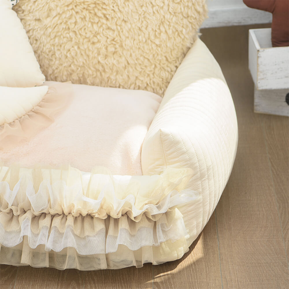 Lit pour chien ultra-chaud en fausse laine d'agneau Nordic Soft