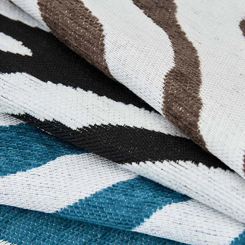 Cubierta del sofá de protector de muebles de chenilla de cebra salvebra