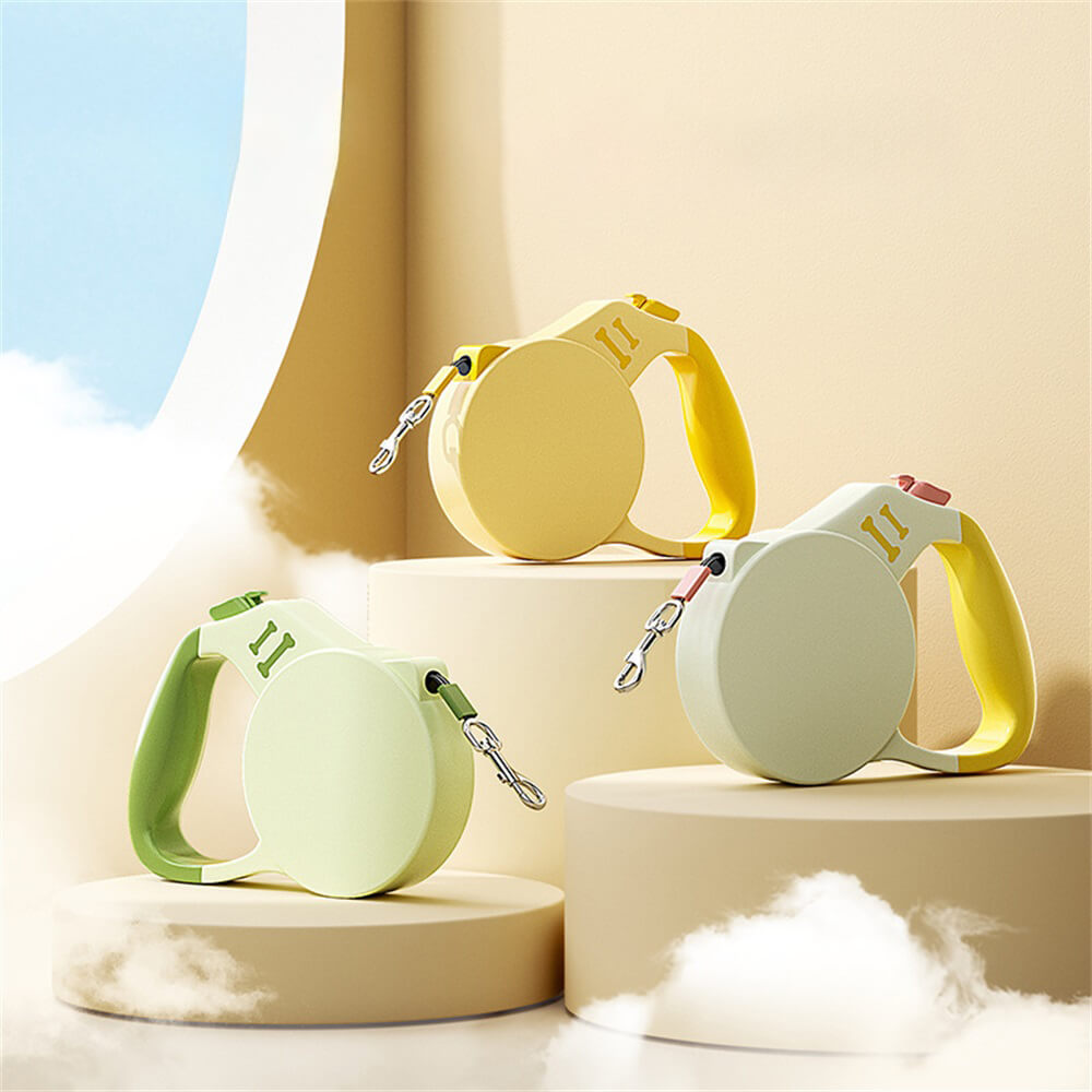 Guinzaglio per animali domestici retrattili portatili per piccoli e medie dimensioni