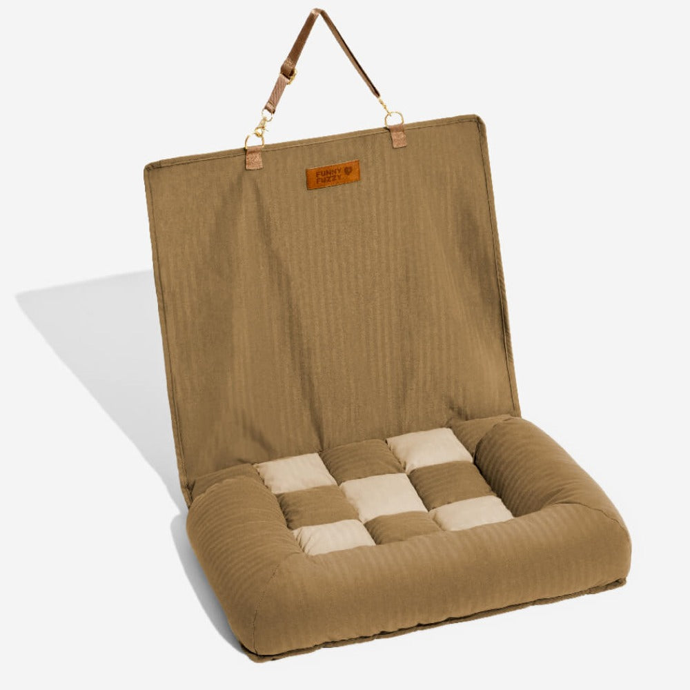 Sedile posteriore di sicurezza del cestino da viaggio Liced sedile per auto con cani - Scatto di scacchiere