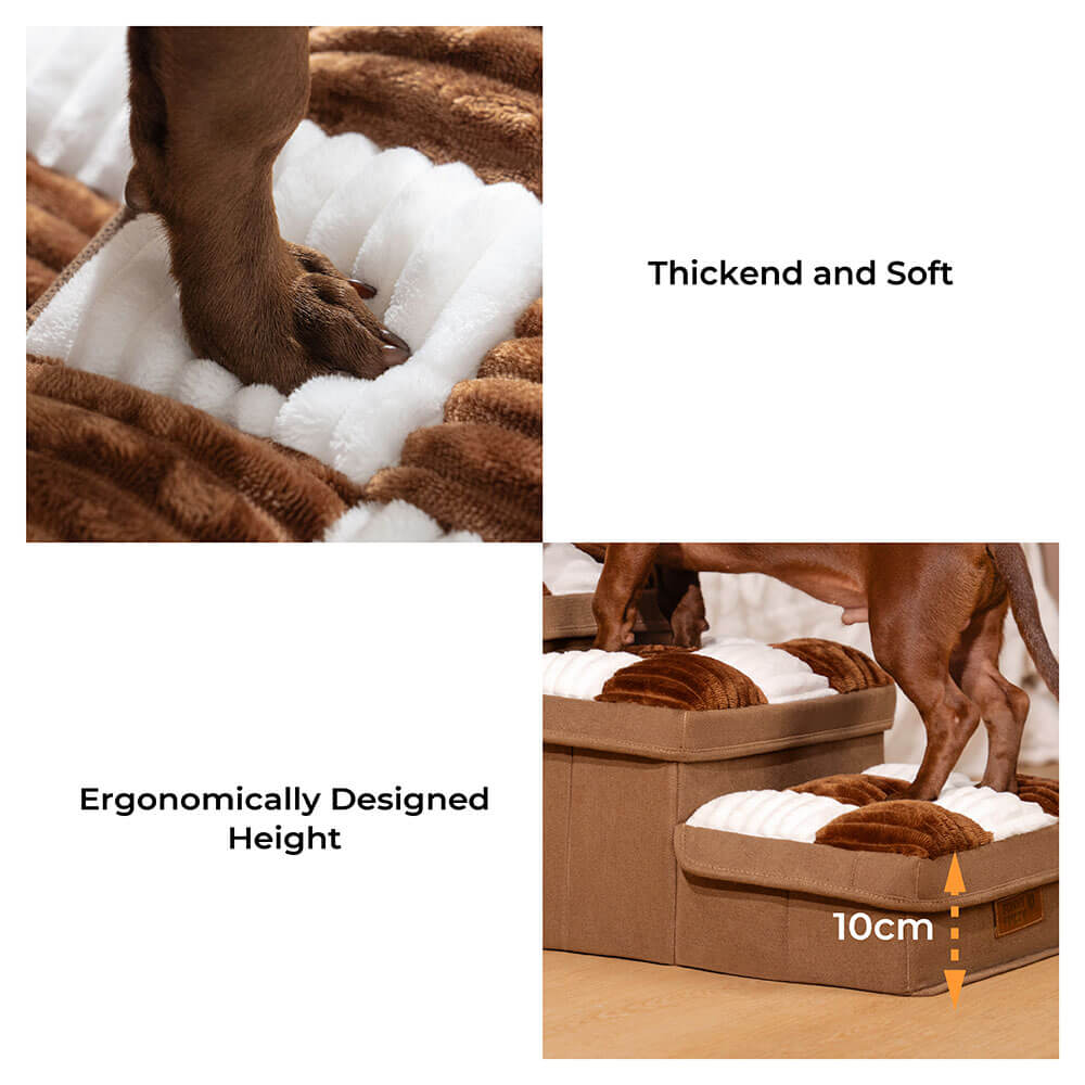 Scale per cani artigianali a mano a corto di scacchiere con deposito - multifunzionale e pieghevole