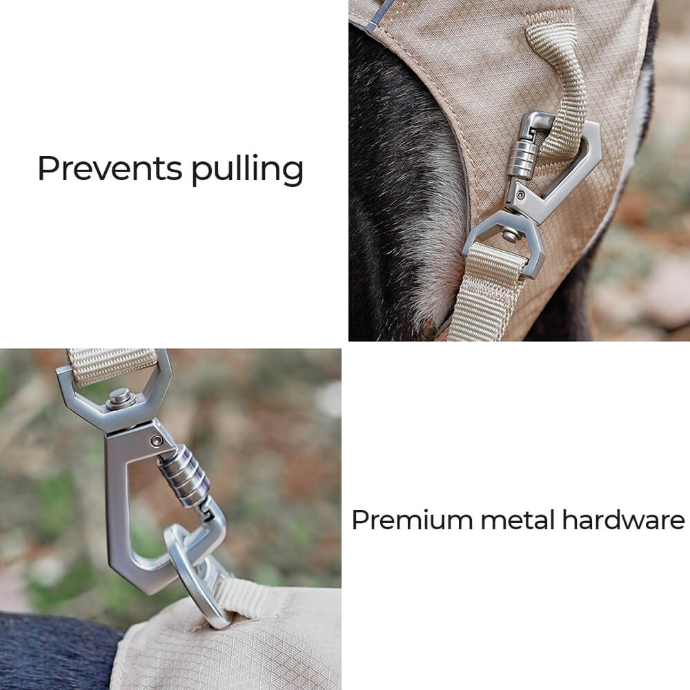 Imbrigliamento per cani anti-pull e traspirante impermeabile leggero o guinzaglio multifunzionale