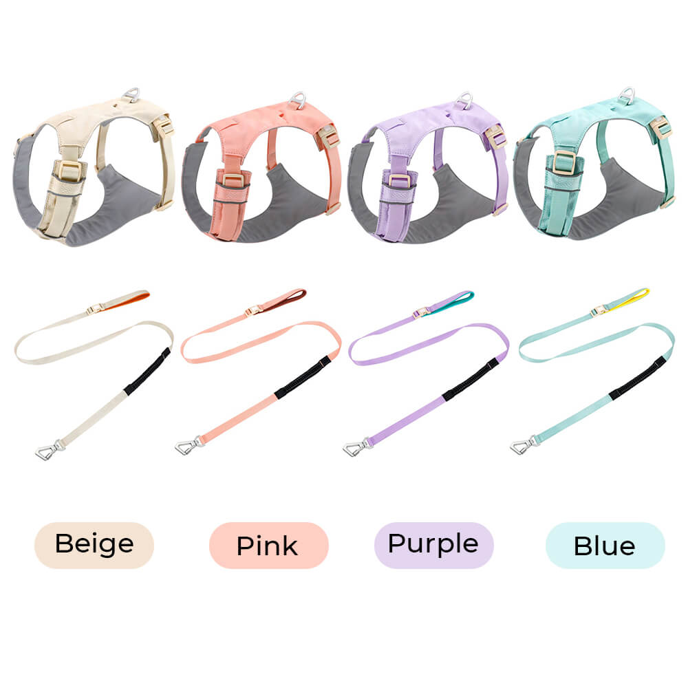 Imbrigliamento per cani anti-pull e traspirante impermeabile leggero o guinzaglio multifunzionale