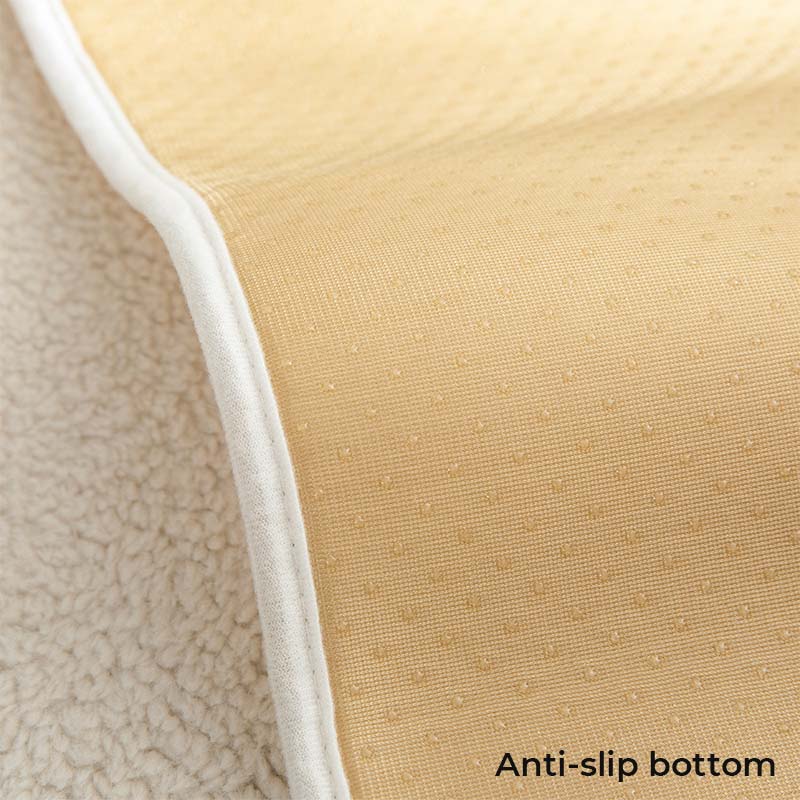 Impermeable gruesa y fuszada Fuzzy Sherpa Fleece Cubierta de sofá sin deslizamiento