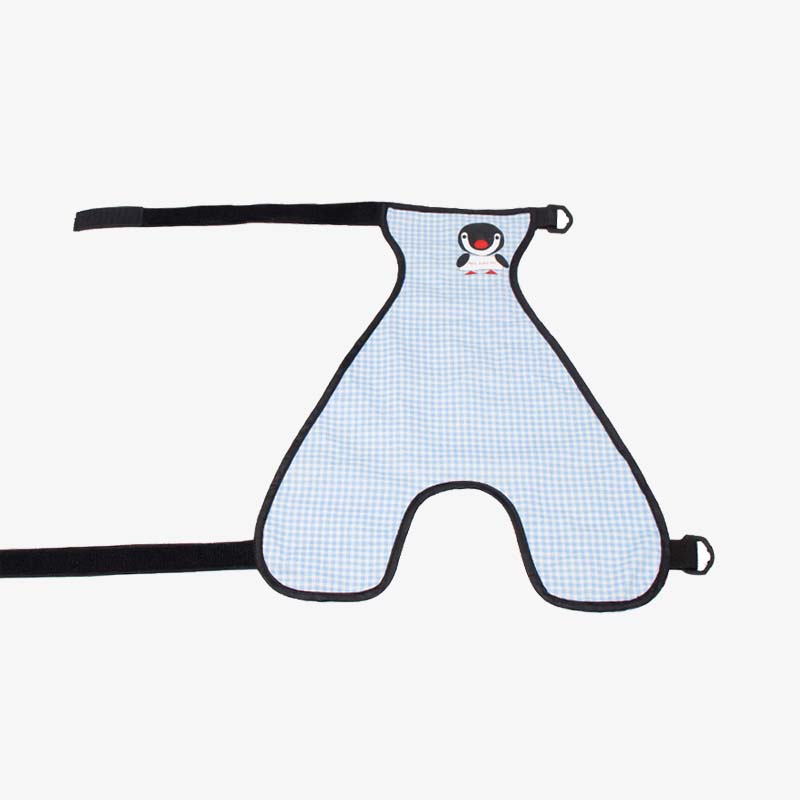 Cubierta de perrito de babero de mascotas a cuadros impermeables