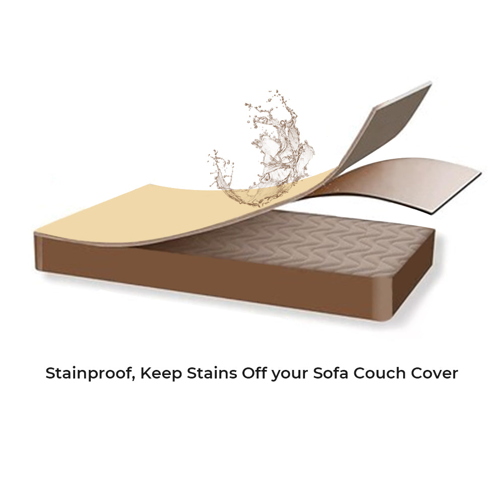 Impermeable gruesa y fuszada Fuzzy Sherpa Fleece Cubierta de sofá sin deslizamiento