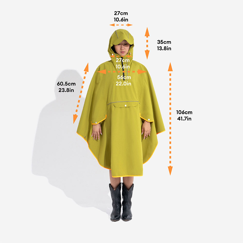 Riflettente regolabile impermeabile con cane tascabile Accordatura abbinata a pioggia asciutto