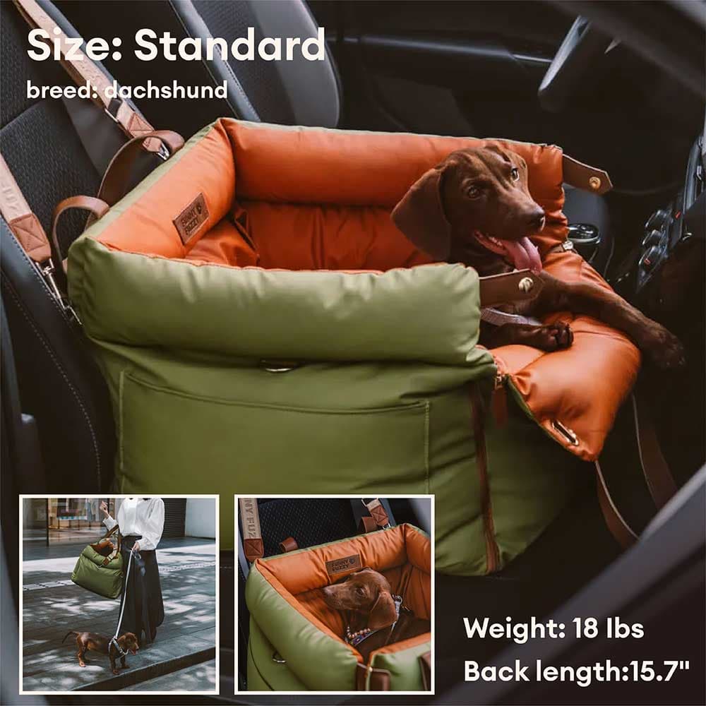 Letto del sedile per auto con cani in fico deluxe in vetro - Urban Voyager