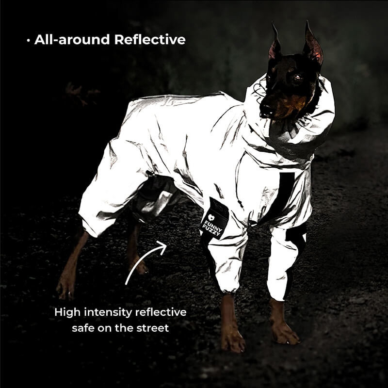 Reflective All-weather Waterproof Cool Dog Accessories Rain Coat - FUNNYFUZZY