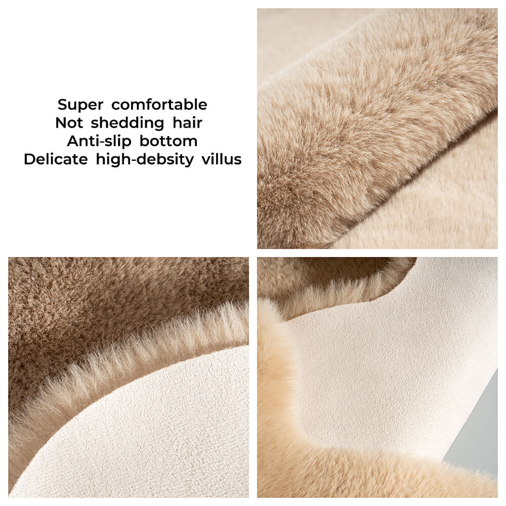 Teddy Bear Shaped Fluffy Large Pet Mat - FUNNYFUZZY