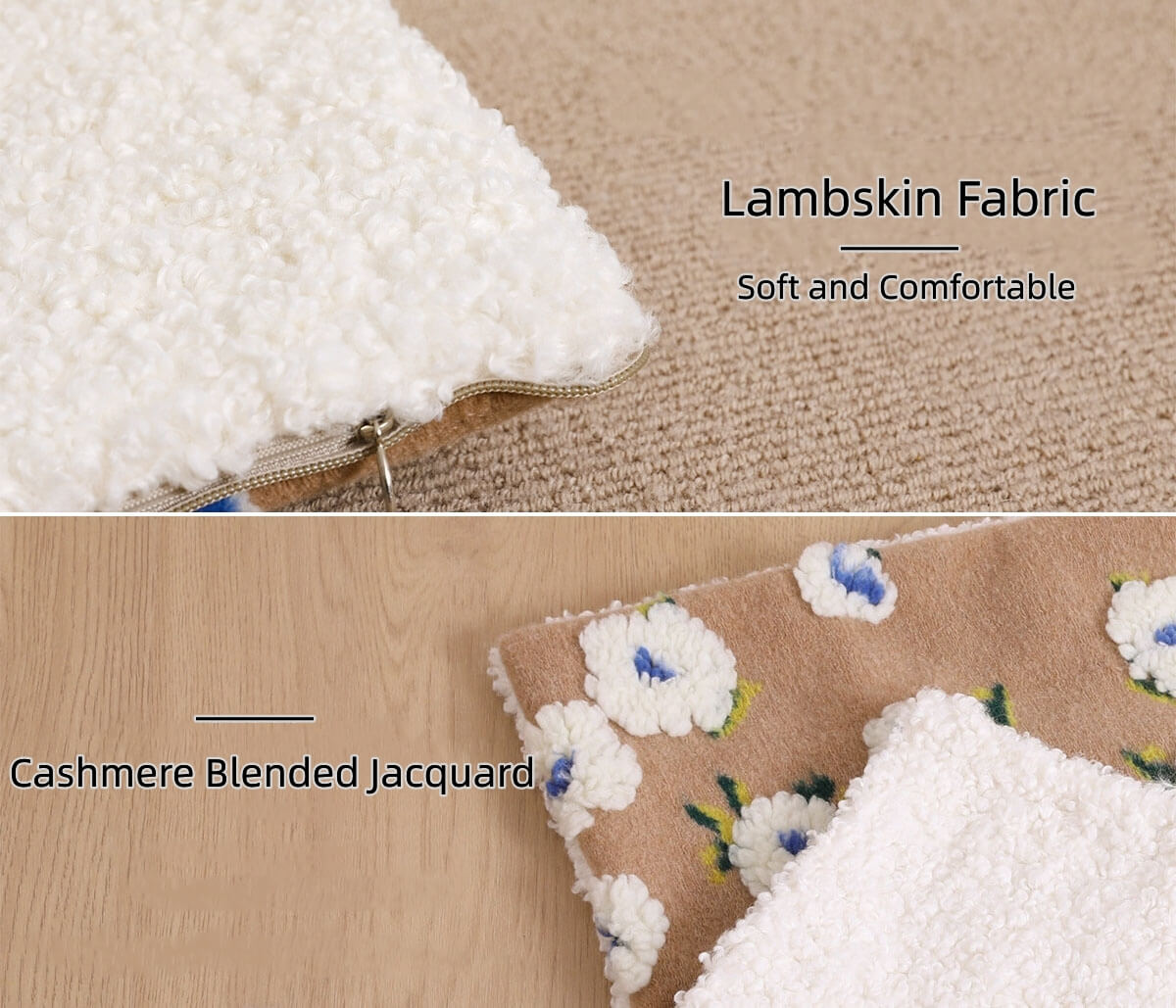 Flower Wool Fleece Dog Car Safety Seat Central Console Pet Car Seat - FUNNYFUZZY