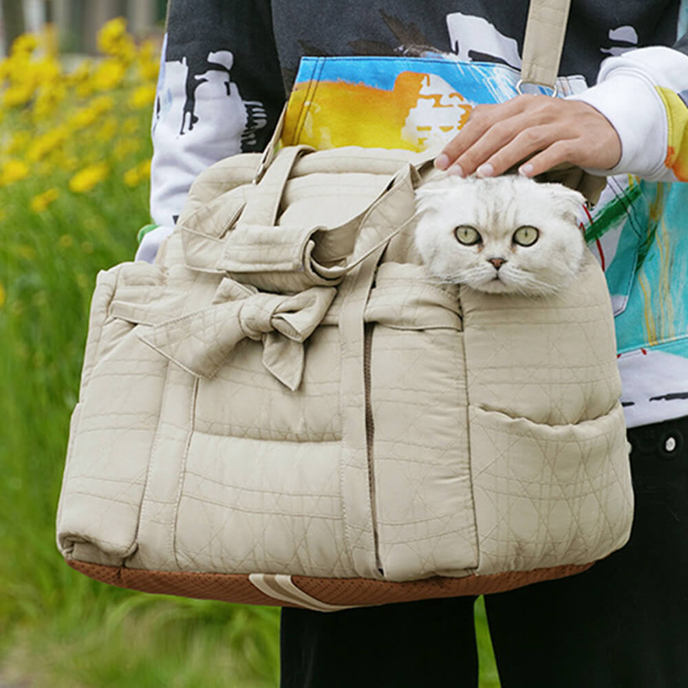 Sac de transport pour animaux de compagnie, Portable, polyvalent, sécurité, lit de siège de voiture pour chien