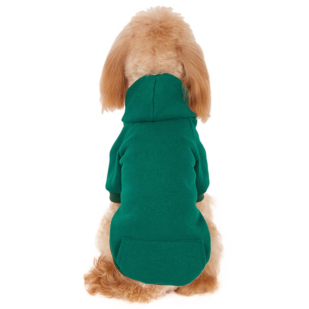 Cozy Solid Color Dog Hoodie – Available in Four Colors