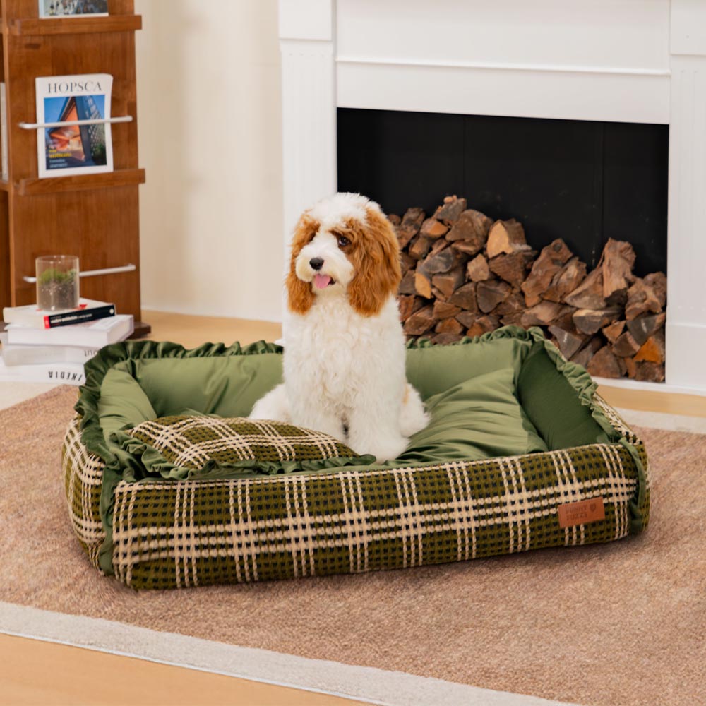 Classico lusso floreale lavabile accogliente cuscino per cani - Bliss Napper