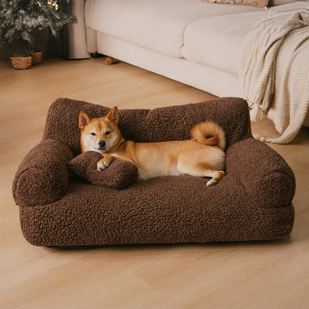 Large Soft Plush Washable Pet Bed Dog Sofa Bed