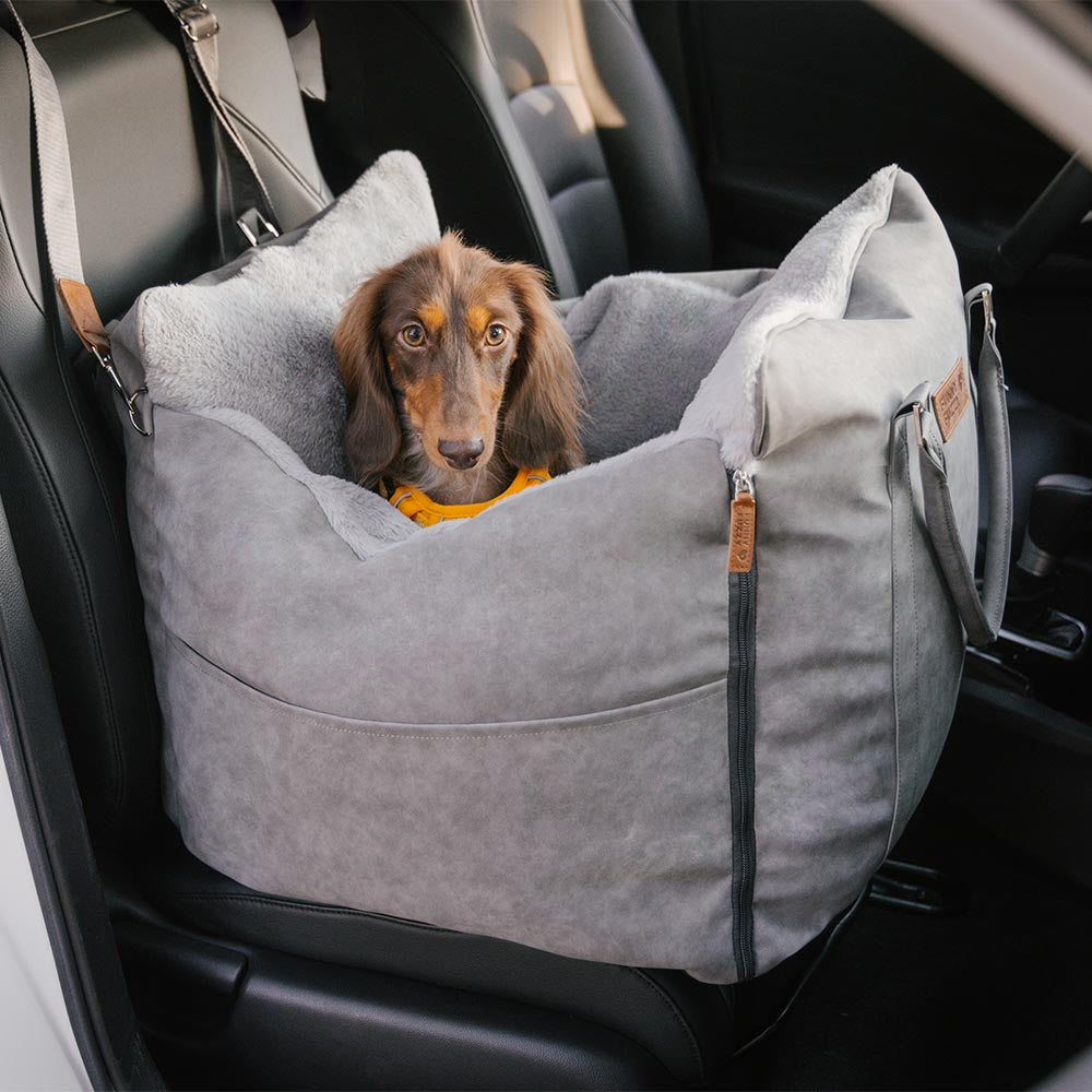 Grand siège d'auto rehausseur de transport pour chien, moelleux, chaud et sûr, antidérapant, Ride et Rover