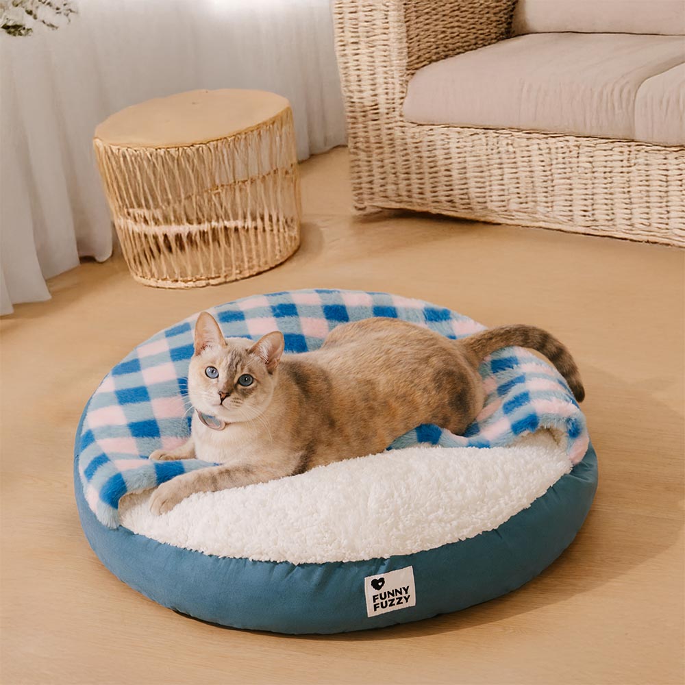 Cama nido para mascotas con dosel redondo Dream Hideaway para perros